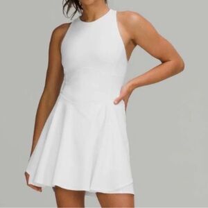 lululemon athletica White criss cross back athletic dress
